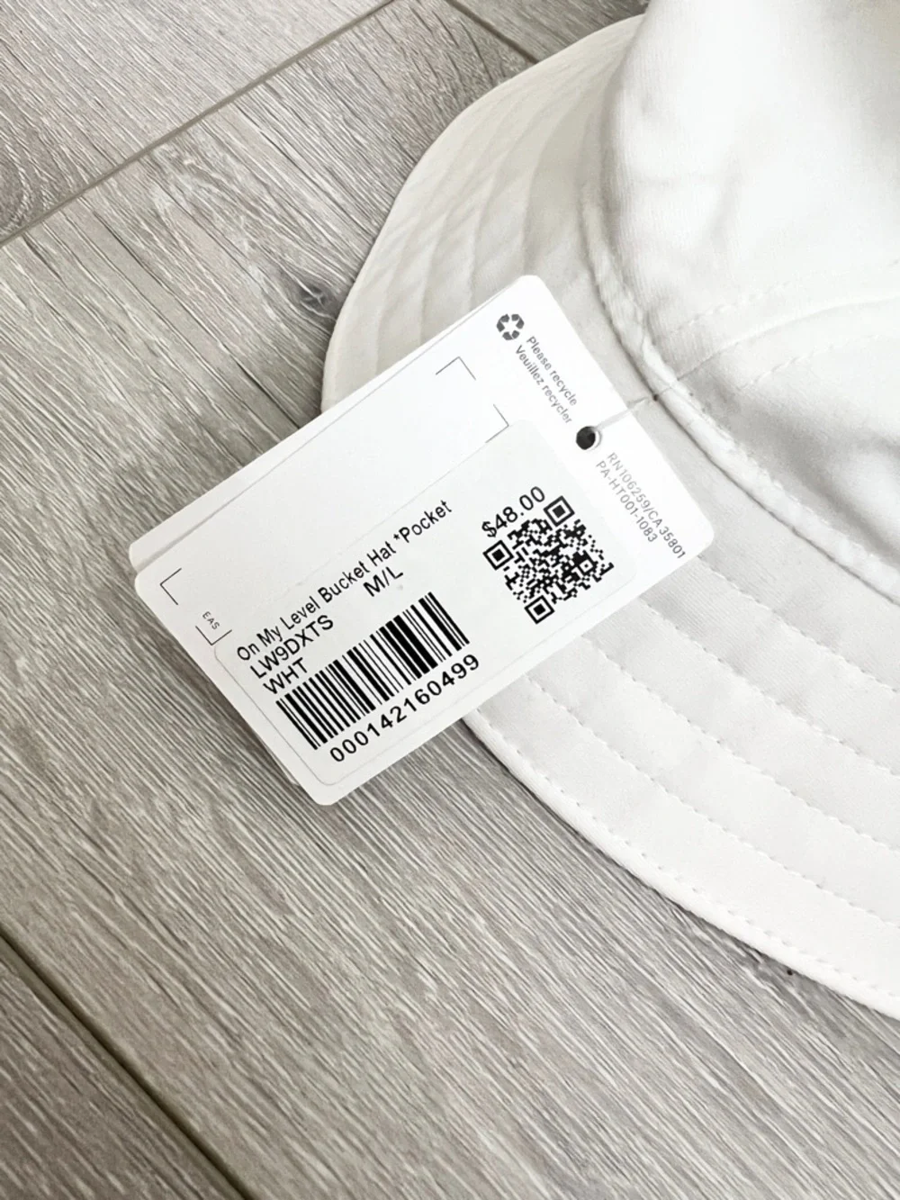 Lululemon | On My Level Bucket Hat with Pocket White NWT - Unisex M/L - Picture 6 of 8